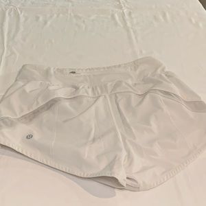 White lulu shorts